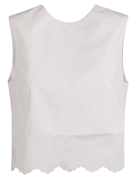 25SS 파투 민소매 티셔츠 TO1600017001W White