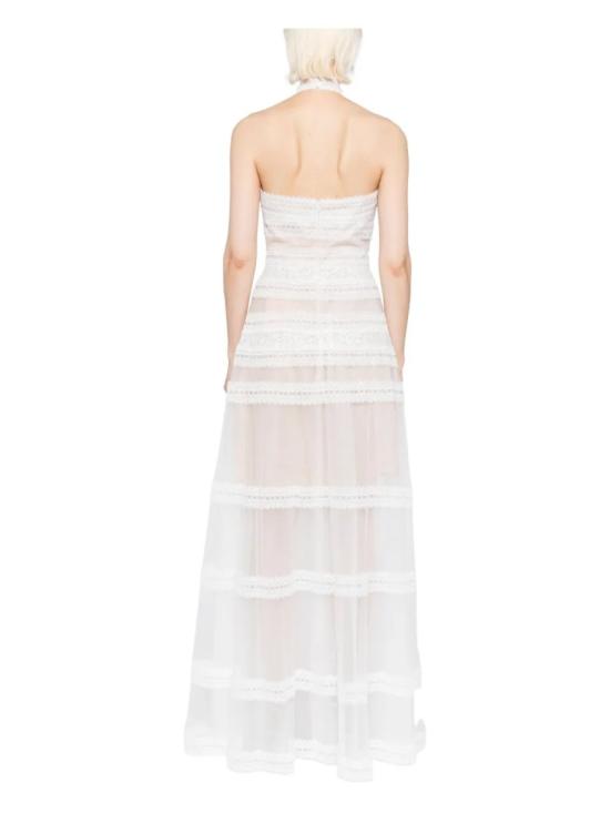  사이드 코베이시 롱 원피스 레이스 스트라이프 롱 드레스 - SAIID KOBEISY