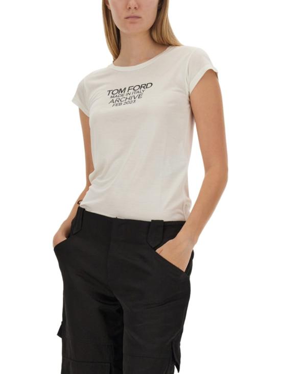  톰포드 반팔 티셔츠 TSJ559 FAX835XAWLB White - TOMFORD