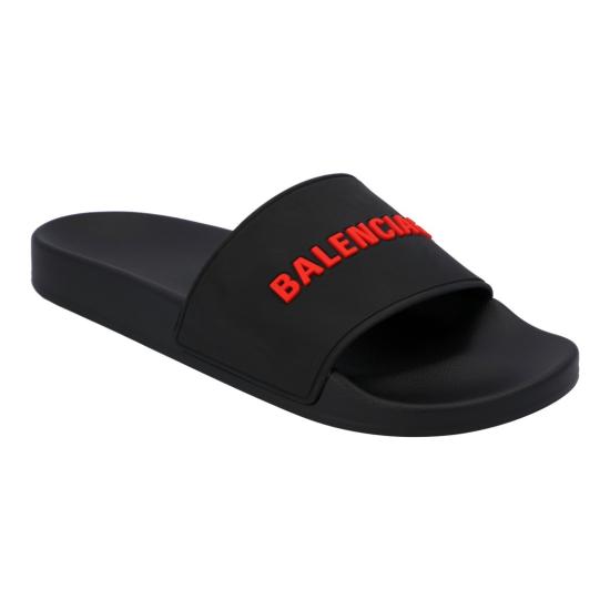  발렌시아가 파이신 슬라이드 샌들 565826W1S801064 Black - BALENCIAGA