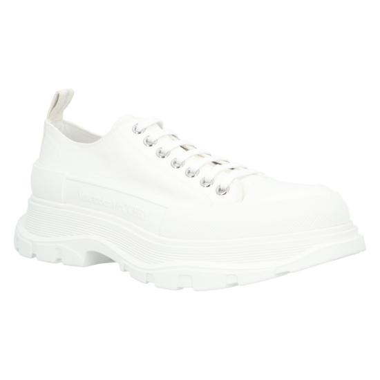  알렉산더 맥퀸 트레드 슬릭 레이스 업 705660W4MV29000 White