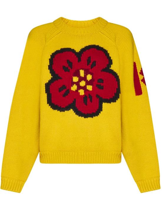  겐조 스웨터 FC62PU3213BA 40 Yellow