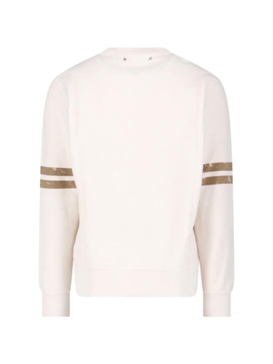 25FW 골든구스 앞면 프린트 화이트 코튼 스웨트셔츠 GMP01223 P00213511616 Neutrals - GOLDEN GOOSE
