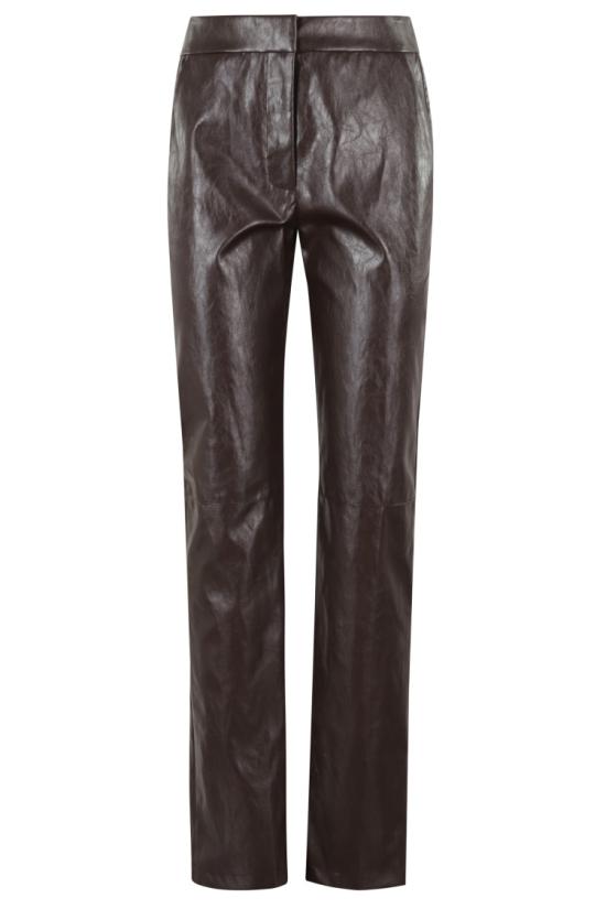 25FW 페데리카 토시 가죽 팬츠 30801 302 097 Brown