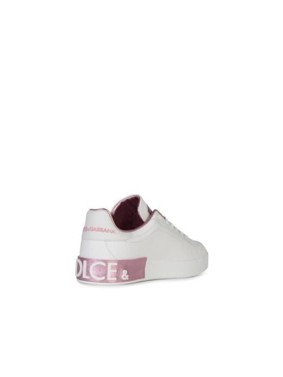  돌체앤가바나 카프스킨 나파 포르토피노 스니커즈 CK1544 AX615 87587 White - DOLCE & GABBANA