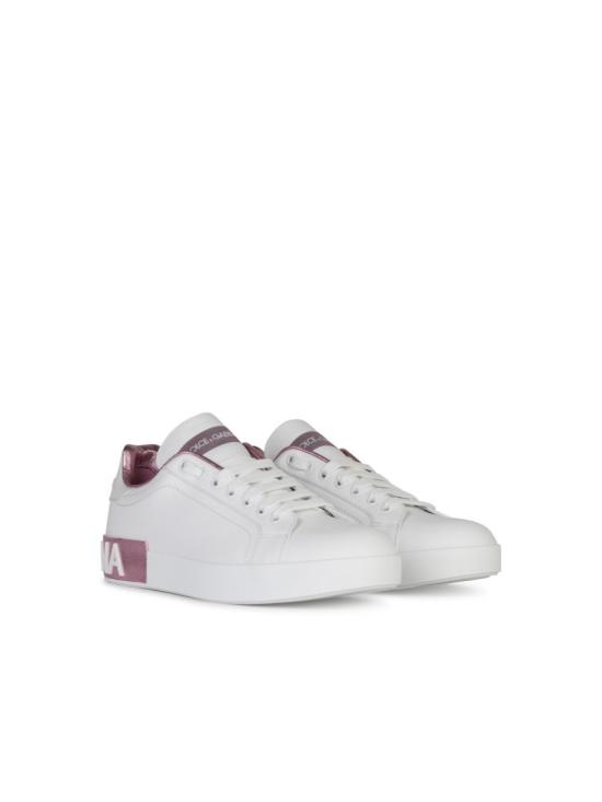  돌체앤가바나 카프스킨 나파 포르토피노 스니커즈 CK1544 AX615 87587 White - DOLCE & GABBANA