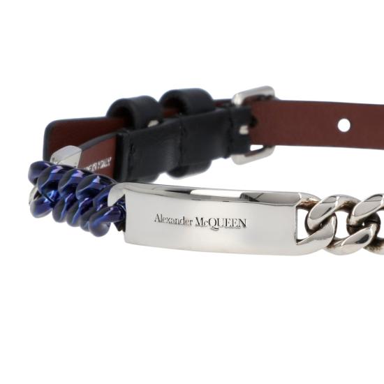  알렉산더 맥퀸 팔찌 6636881AABO1000 Black - ALEXANDER MCQUEEN