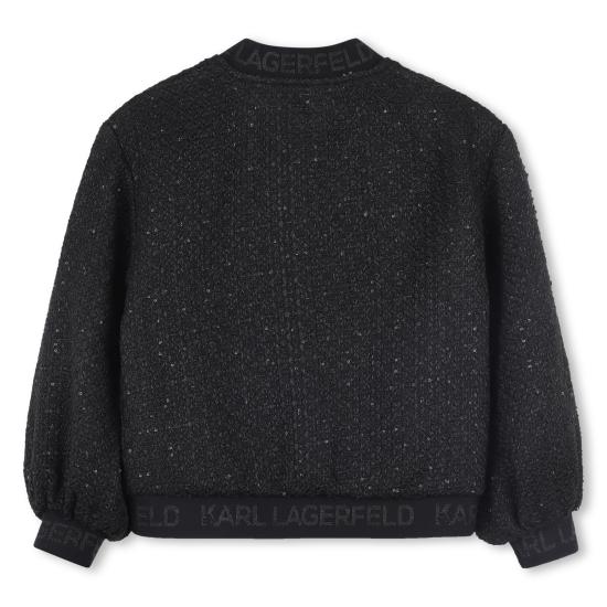 25FW [키즈] 칼라거펠트 캐주얼 자켓 Z30605 M91 Black - KARL LAGERFELD