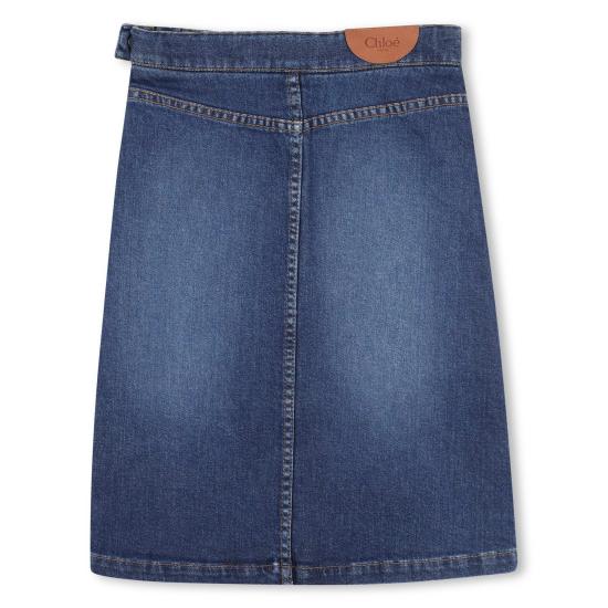 25FW [키즈] 끌로에 스커트 C20623 Z10 Blue - CHLOE
