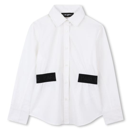 25FW [키즈] 칼라거펠트 셔츠 Z30587 10P White