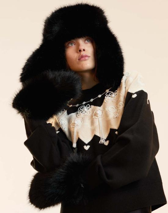  신시아 로리 이어플랩 캡 스노우 버니 트래퍼 - CYNTHIA ROWLEY