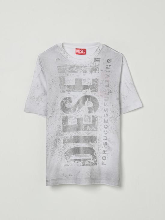 25FW [키즈] 디젤 티셔츠 J02479KYAZW K100 White