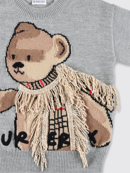 25FW [키즈] 버버리 풀오버 8109458 Grey - BURBERRY