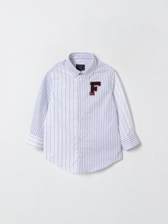 25FW [키즈] 페이 셔츠 FX5P10P0548 100BL White