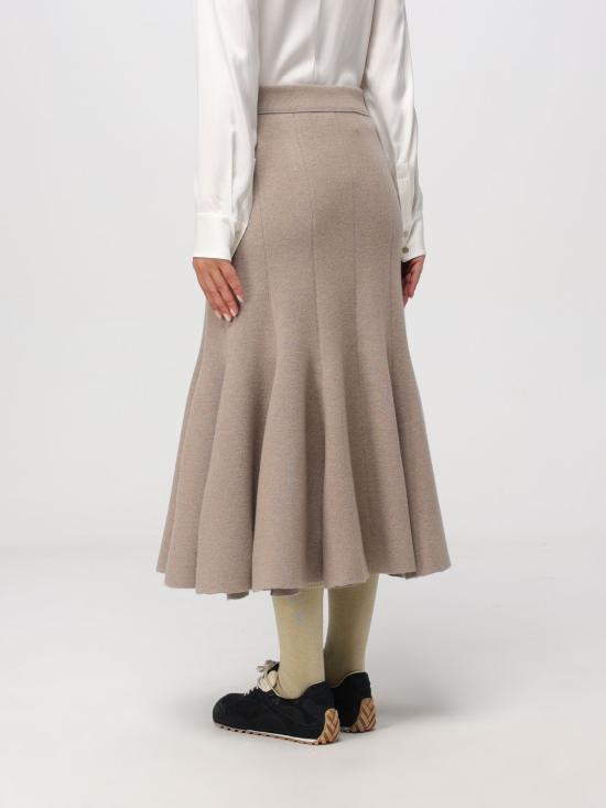 25FW 보테가베네타 롱 스커트 833850V33N0 9713 Beige - BOTTEGA VENETA