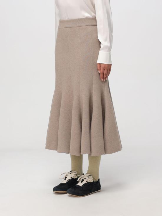 25FW 보테가베네타 롱 스커트 833850V33N0 9713 Beige - BOTTEGA VENETA