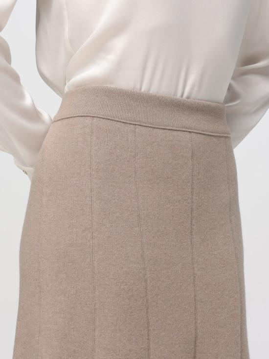 25FW 보테가베네타 롱 스커트 833850V33N0 9713 Beige - BOTTEGA VENETA