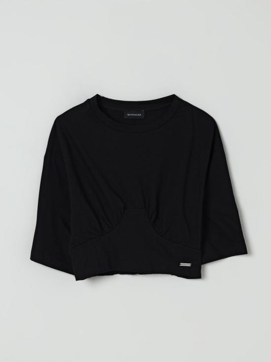 25FW [키즈] 모나리자 티셔츠 41F6066203 0050 Black