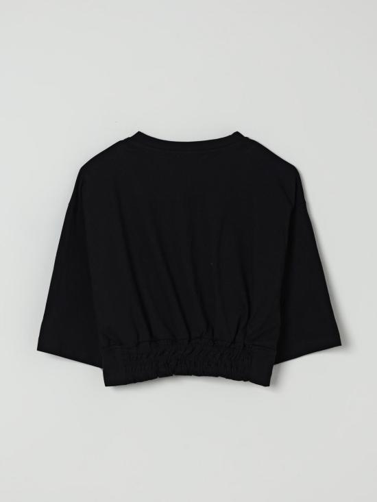 25FW [키즈] 모나리자 티셔츠 41F6066203 0050 Black - MONNALISA