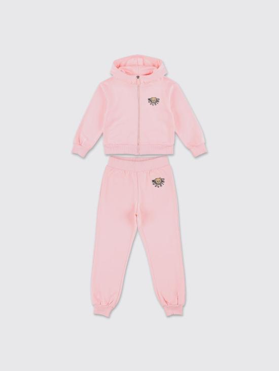 25FW [키즈] 모스키노 캐주얼 세트 HMK03XLCA40 50209 Pink