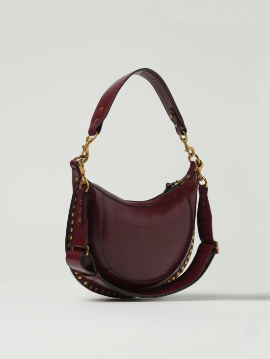 26FW 이자벨마랑 나오코 스터드 레더 백 PP0001FAA1C01M 80BY Red - ISABEL MARANT