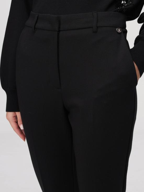 25FW 리우조 스트레이트 팬츠 CF5421J1857 22222 Black - LIU JO