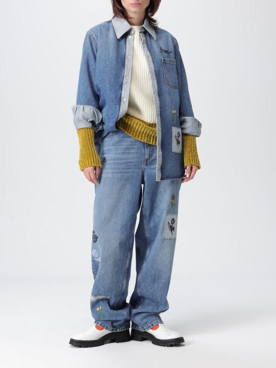 25FW 마르니 데님 팬츠 PAJD0563X1USCY23 00B52 Gnawed Blue - MARNI