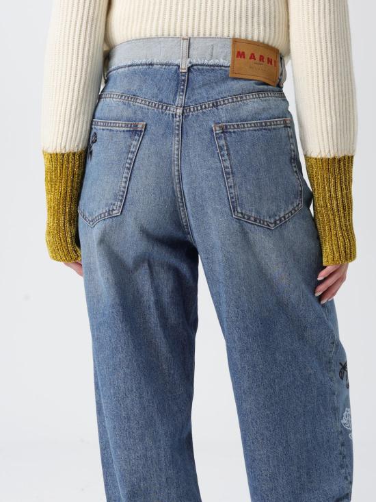 25FW 마르니 데님 팬츠 PAJD0563X1USCY23 00B52 Gnawed Blue - MARNI