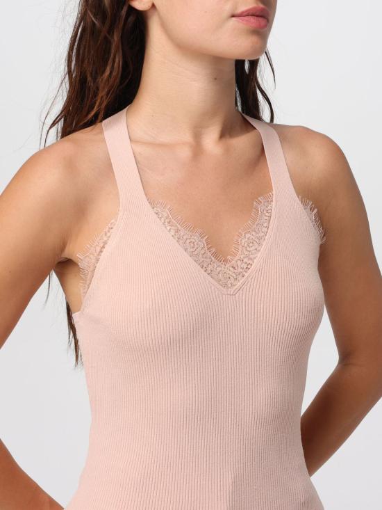 25FW 리우조 민소매 티셔츠 CF5160MS46M X0719 Pink - LIU JO