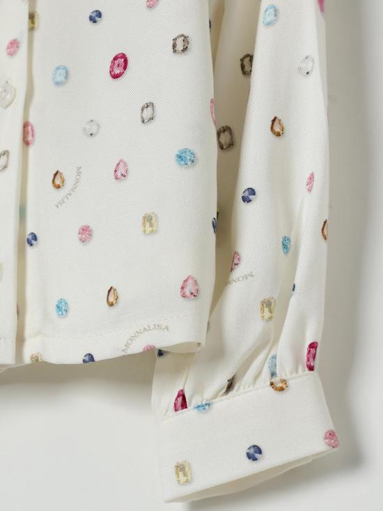 25FW [키즈] 모나리자 셔츠 11F3026623 0184 Yellow Cream - MONNALISA