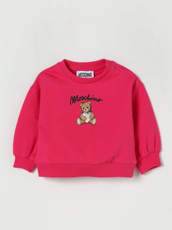 25FW [키즈] 모스키노 풀오버 MDF033LCA40 50541 Raspberry