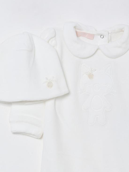 25FW [키즈] 리우조 오버롤 HF5001J4781 03Q21 White - LIU JO