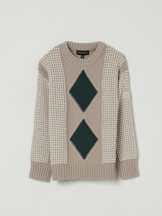 25FW [키즈] 엠포리오 아르마니 풀오버 EB000655AF1734 F1020 Ecru