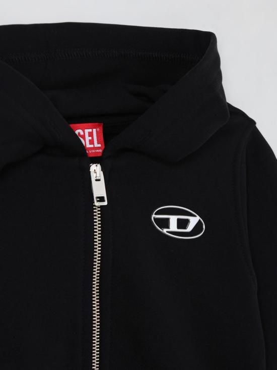 25FW [키즈] 디젤 풀오버 J02244KYAVF K900 Black - DIESEL