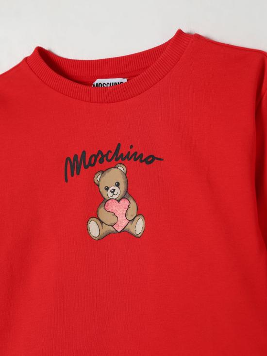 25FW [키즈] 모스키노 풀오버 HDF06ELDA14 50109 Red - MOSCHINO