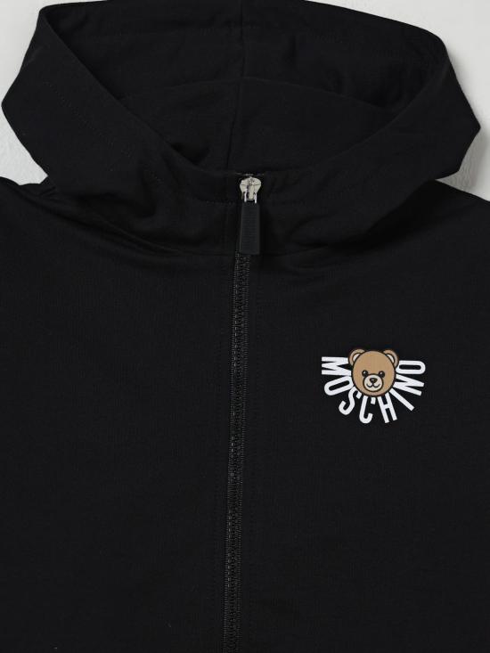 25FW [키즈] 모스키노 풀오버 HUF09ELCA40 60100 Black - MOSCHINO