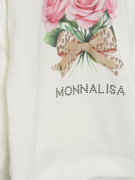 25FW [키즈] 모나리자 티셔츠 11F6286202 0001 Yellow Cream - MONNALISA