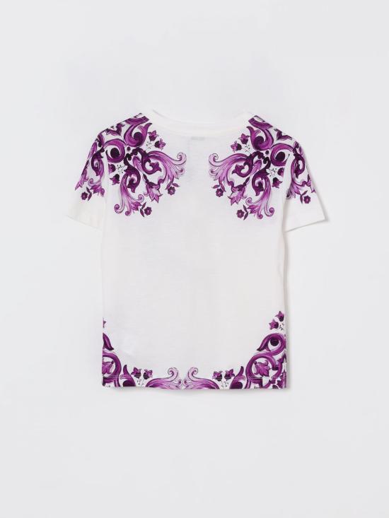 25FW [키즈] 돌체앤가바나 티셔츠 L5JTNKII7H3 I23TN Violet - DOLCE & GABBANA