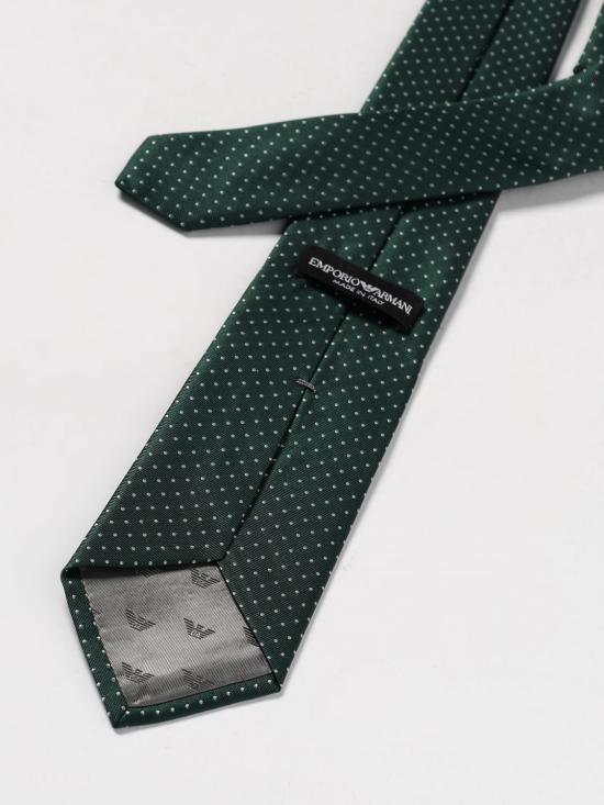 25FW 엠포리오 아르마니 넥타이 EM001344TE16526 F7048 Green - EMPORIO ARMANI