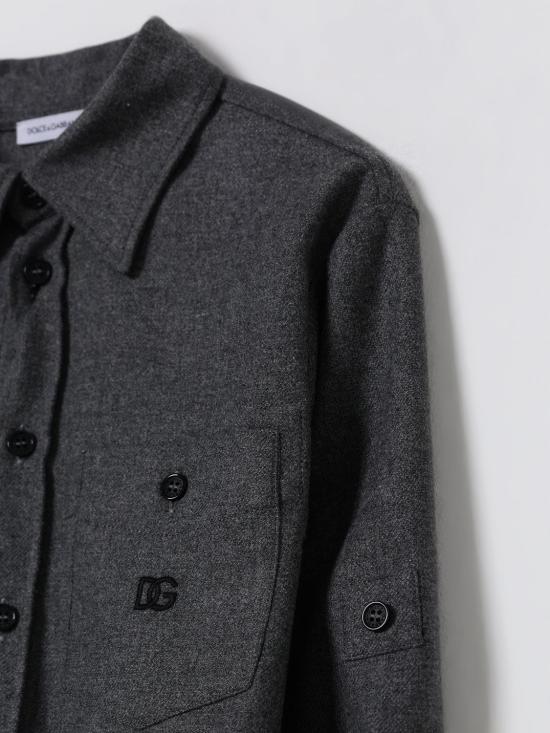 25FW [키즈] 돌체앤가바나 셔츠 L44S58FURNC N0089 Grey - DOLCE & GABBANA