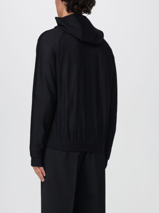 25FW 조르지오 아르마니 긴팔 티셔츠 GM001974TE10045 UC001 Black - GIORGIO ARMANI