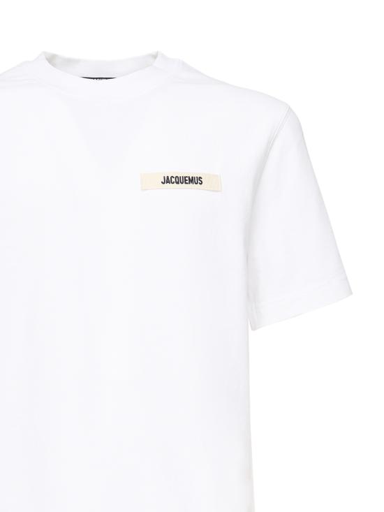 25FW 자크뮈스 반팔 티셔츠 25HTSM00133AJ00226 100 White - JACQUEMUS