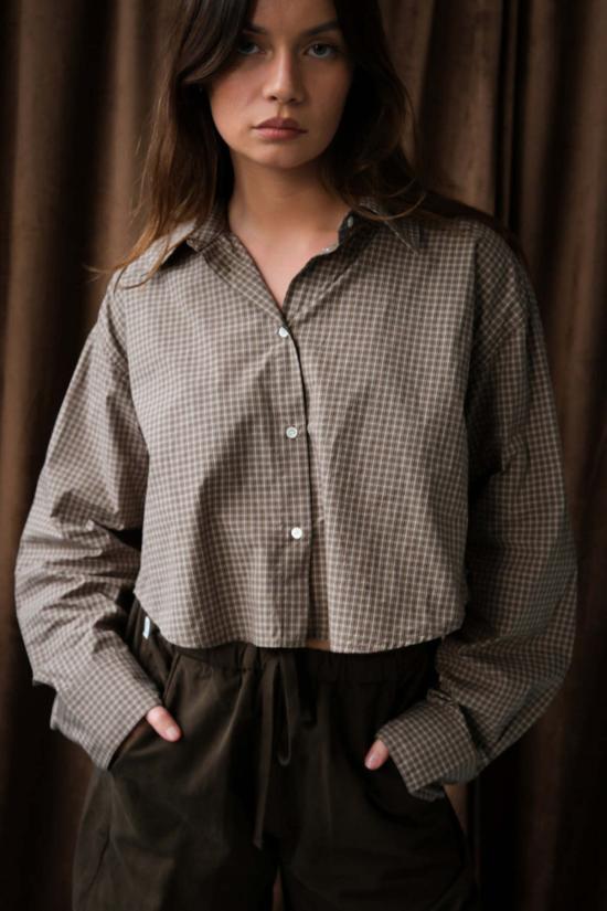  시티즌 오브 휴머니티 셔츠 시티즌스 오브 휴머니티 아나 크롭 버튼업 셔츠 헤리티지 플레드