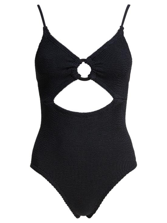 25SS 훈자 지 원피스 수영복 CRYSTAL SWIM Black