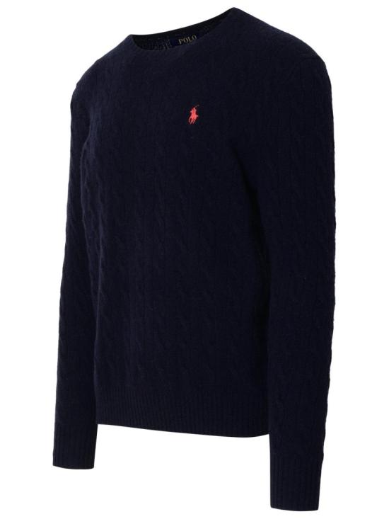  폴로 랄프로렌 케이블 니트 스웨터 710876762 002 Black - POLO RALPH LAUREN