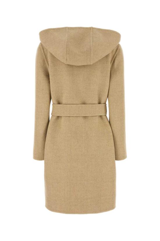 25FW 버버리 리버시블 울 후드 랩 코트 8113069 B9368 SANDIPCHECK - BURBERRY