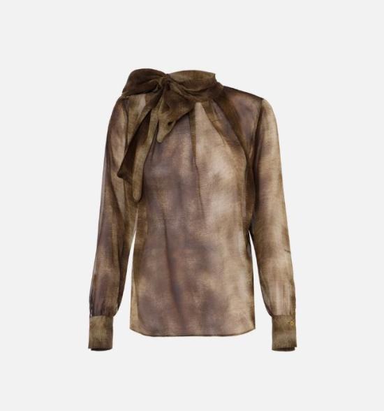 25FW 엘리자베타프랜치 블라우스 CA12857E2EL1 Lizard BROWN