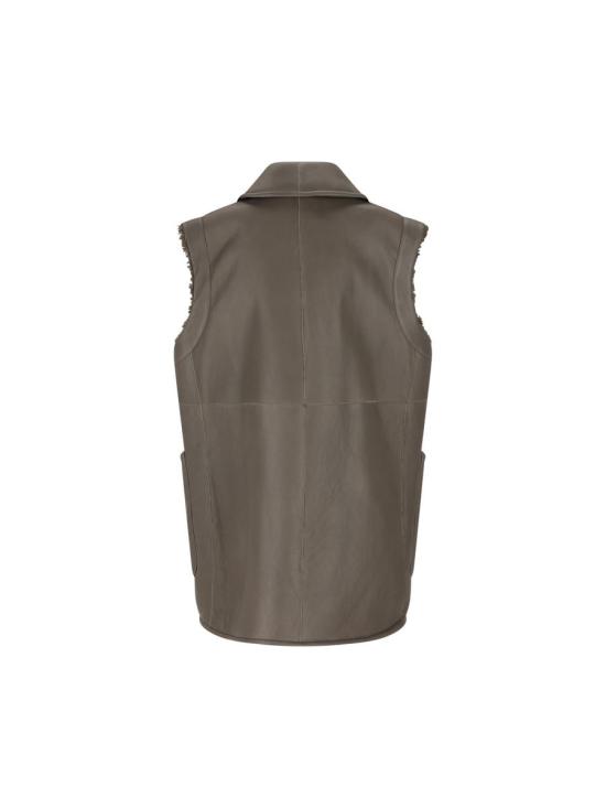 25FW 막스마라 양털 무스탕 베스트  2521416053600003 AI25 MOSS GREEN - MAX MARA