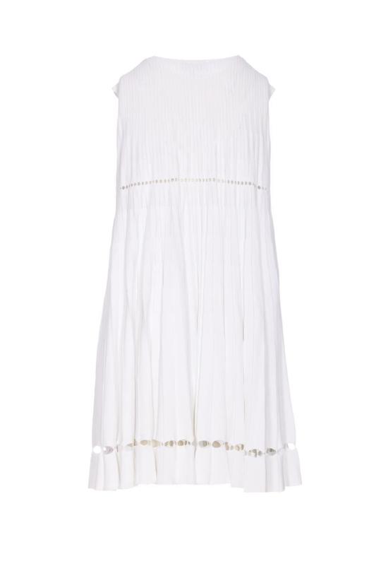 25FW 알라이아 미디 원피스 AA9R2674K078B000 WHITE - ALAIA