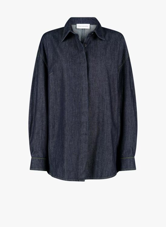 25FW 드리스 반 노튼 셔츠 2520107862382 62509 507 INDIGO BLUE